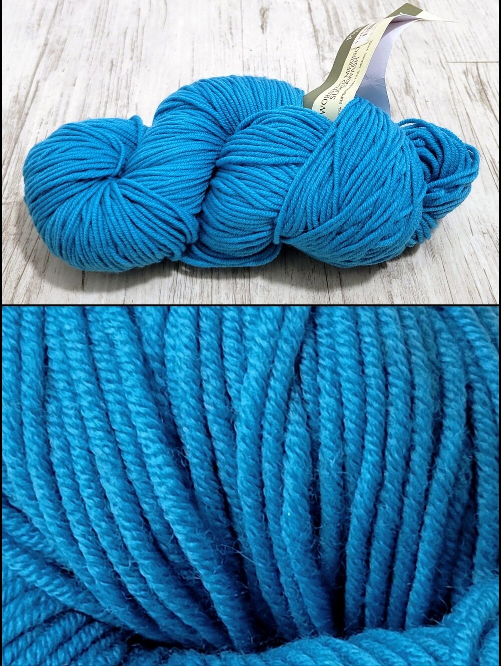 Plymouth Yarn Select Worsted Merino Superwash Peruvian Wool Color 56 Aquamarine